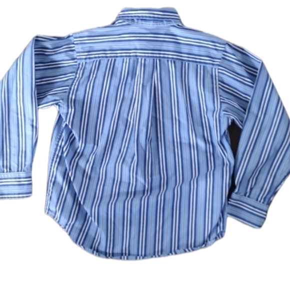 Ralph Lauren polo button up shirt dress blue boys 5 - Picture 3 of 6